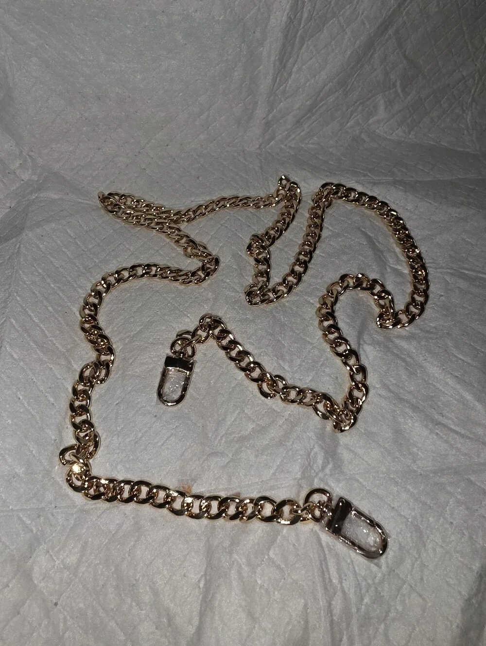 Gold-Tone Chain Strap for Replavement Or Conversion Of A Wallet
